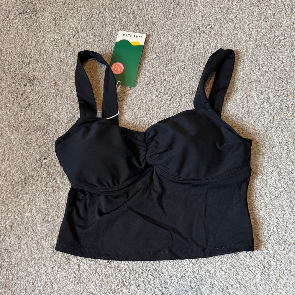 Black Cropped Tank Top Halara